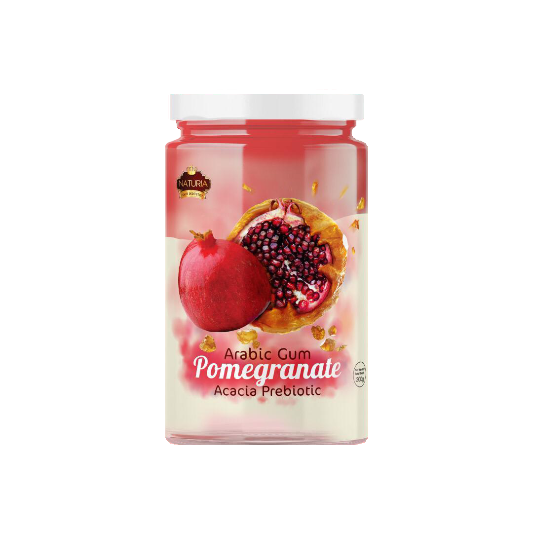 Naturia Gum Arabic Powder Pomegranate Flavor